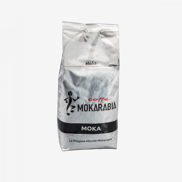 دانه قهوه ایتالیایی موکارابیا نقره ای Moka